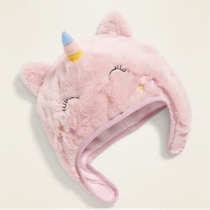 COPY - Faux-Fur Toddler Unicorn Trapper Hat